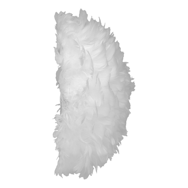 White wall lamp with feathers Eos Up UMAGE