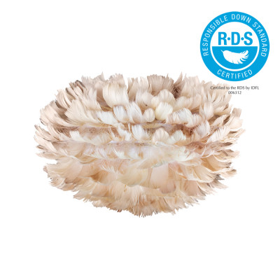 Light brown lamp with feathers Eos Mini UMAGE