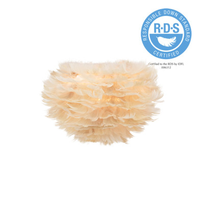 Light brown lamp with feathers Eos Micro UMAGE