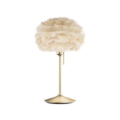 Light brown lamp with feathers Eos Micro UMAGE