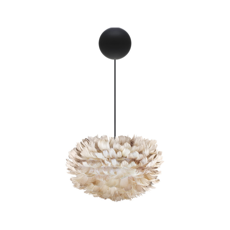 Light brown lamp with feathers Eos Micro UMAGE