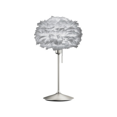 Light grey lamp with feathers Eos mini UMAGE