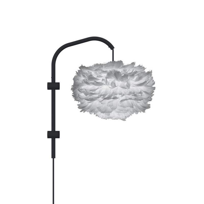 Light grey lamp with feathers Eos mini UMAGE