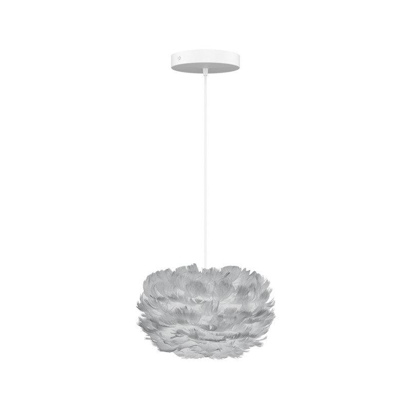 Lamp with feathers Eos micro light grey UMAGE (VITA Copenhagen)