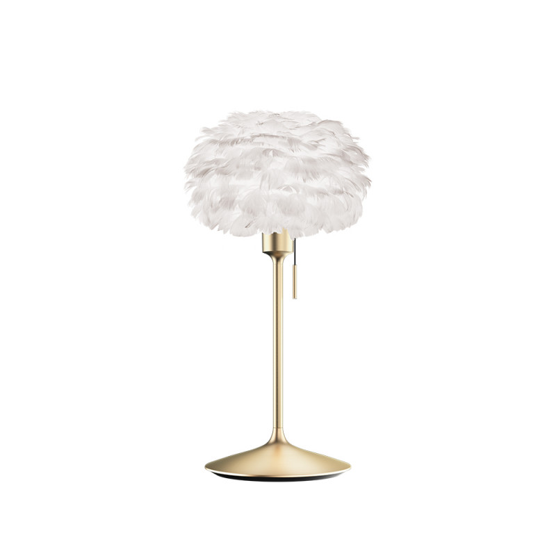 White lamp with feathers Eos Micro UMAGE