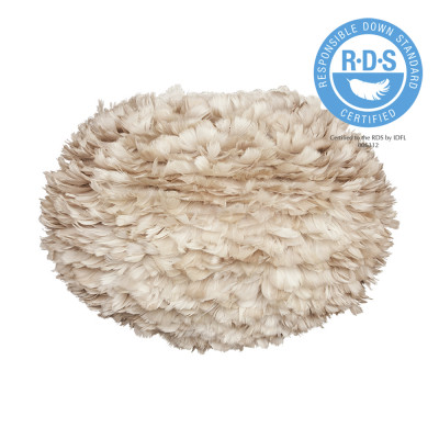 Light brown lamp with feathers Eos Large UMAGE