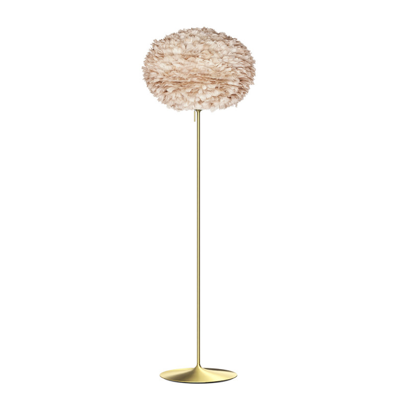 Light brown lamp with feathers Eos Large UMAGE