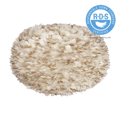 Light brown lamp with feathers Eos XL UMAGE