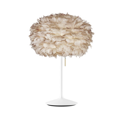Light brown lamp with feathers Eos Medium UMAGE