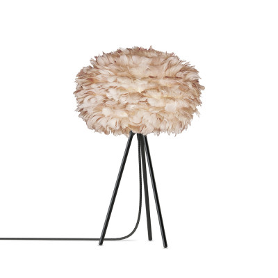 Light brown lamp with feathers Eos Medium UMAGE