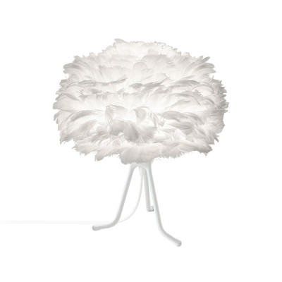 White lamp with feathers Eos Mini UMAGE