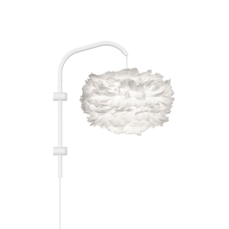 White lamp with feathers Eos Mini UMAGE