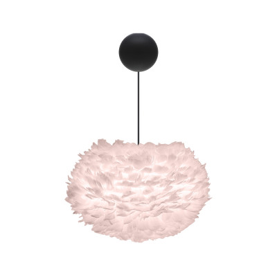 Różowa lampa z piór Eos Medium UMAGE