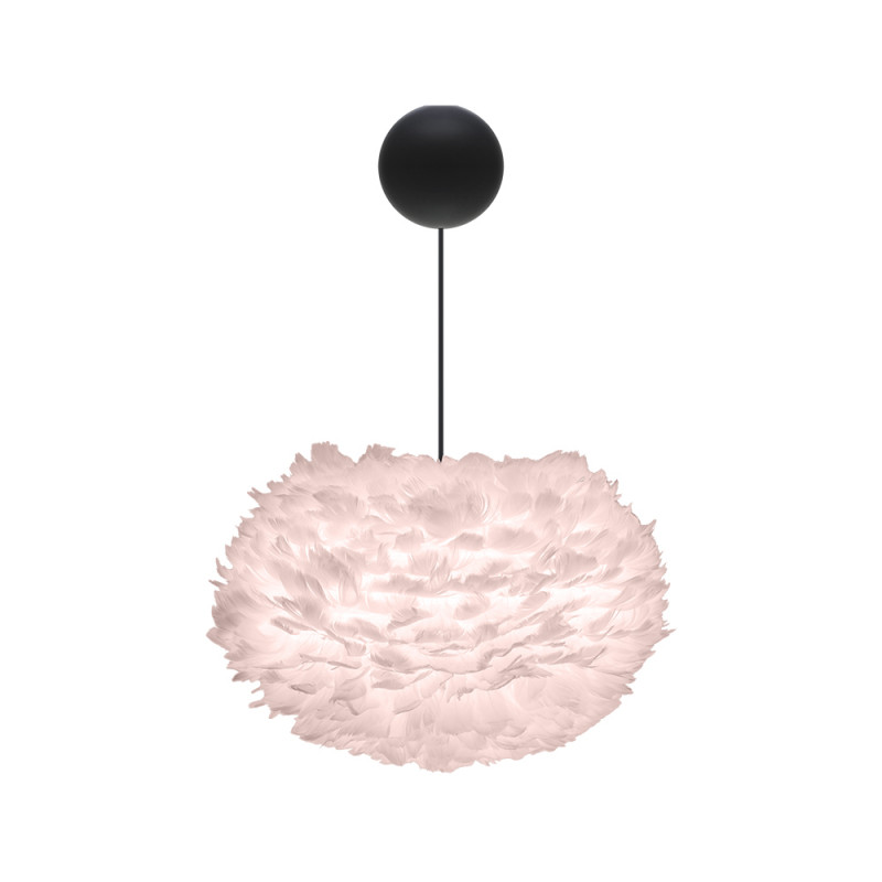 Różowa lampa z piór Eos Medium UMAGE
