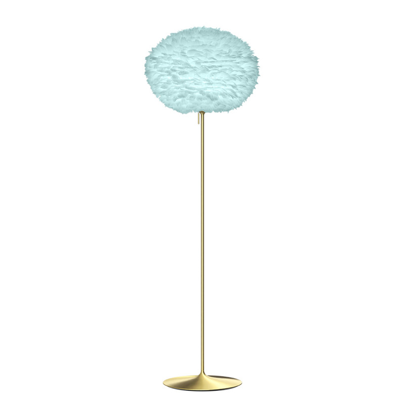 Light blue lamp with feathers Eos Large UMAGE