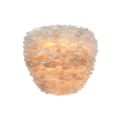 Jasnobrązowa lampa z piór Eos Evia Medium UMAGE