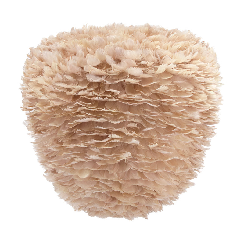 Light brown lamp with feathers Eos Evia Large UMAGE