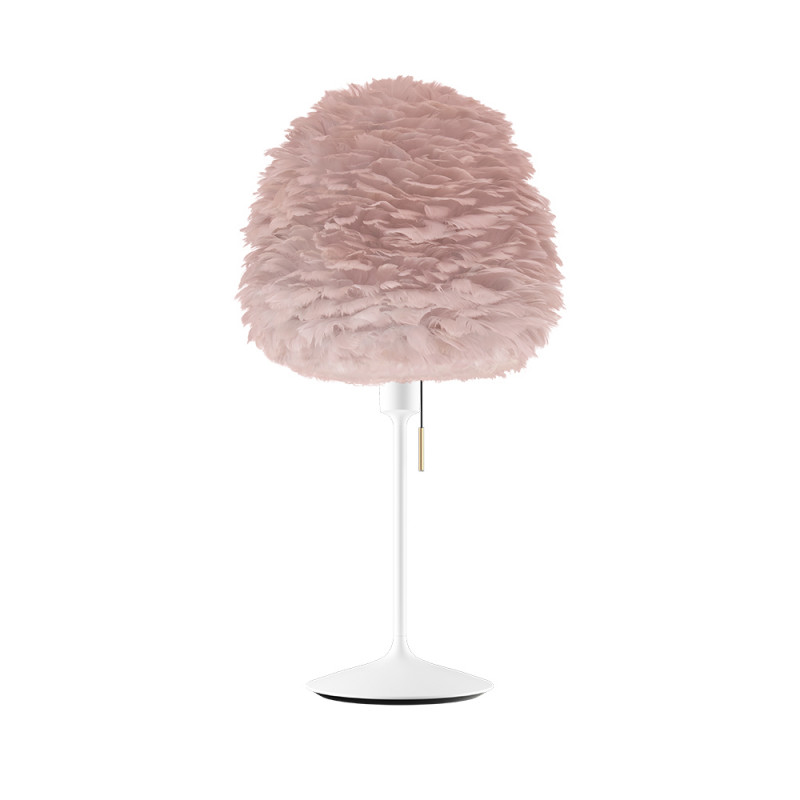 Light rose lamp with feathers Eos Evia Medium UMAGE
