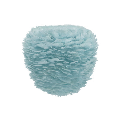 Light blue lamp with feathers Eos Evia Medium UMAGE