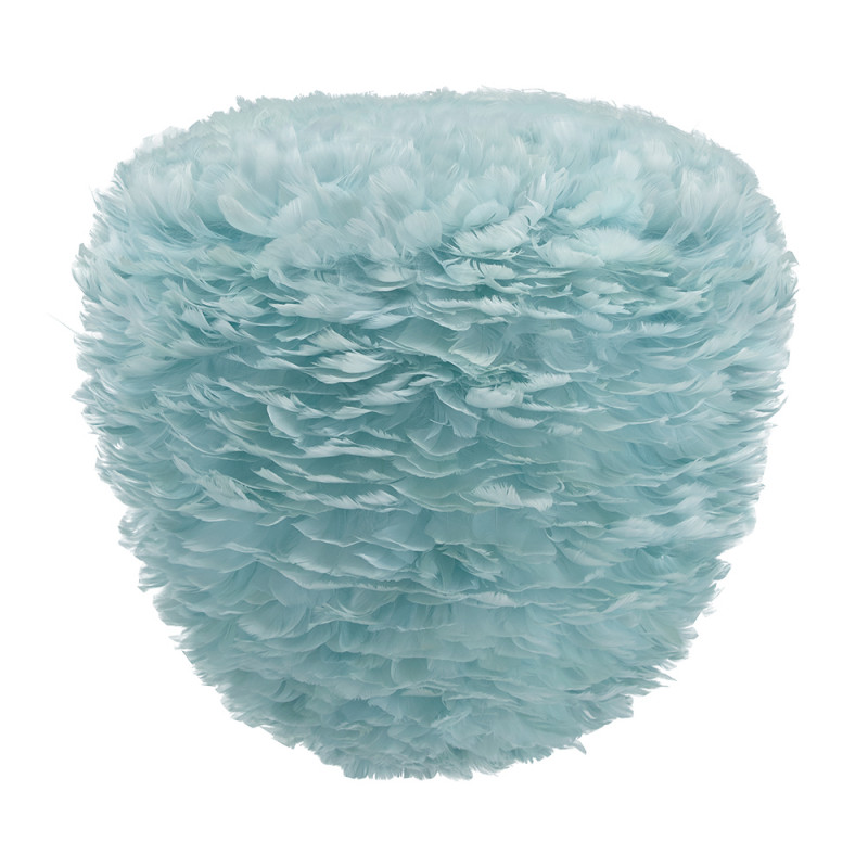 Light blue lamp with feathers Eos Evia Large UMAGE