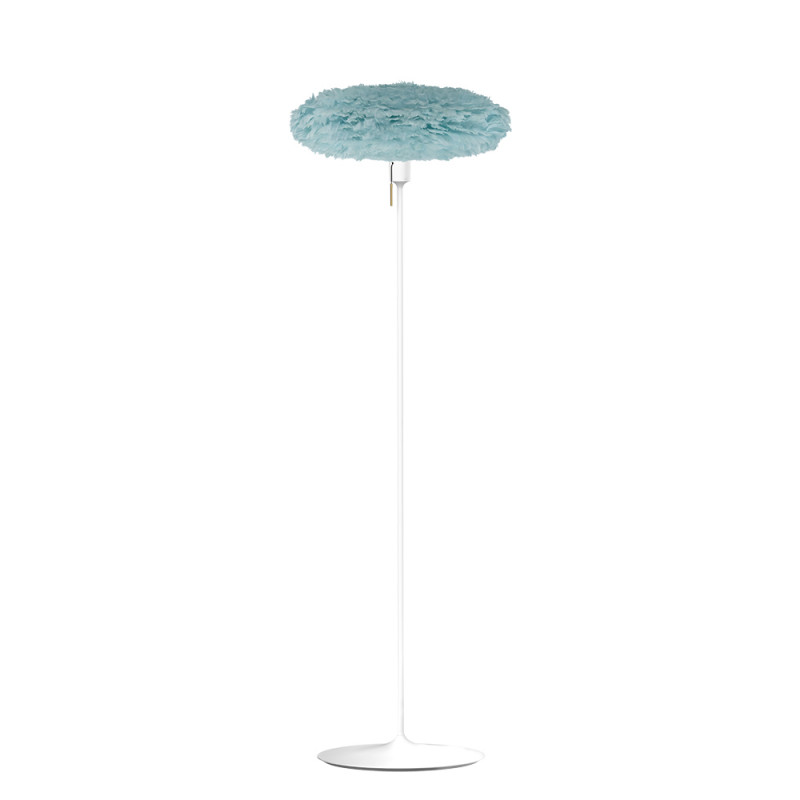 Jasnoszara lampa z piór Eos Esther Medium UMAGE