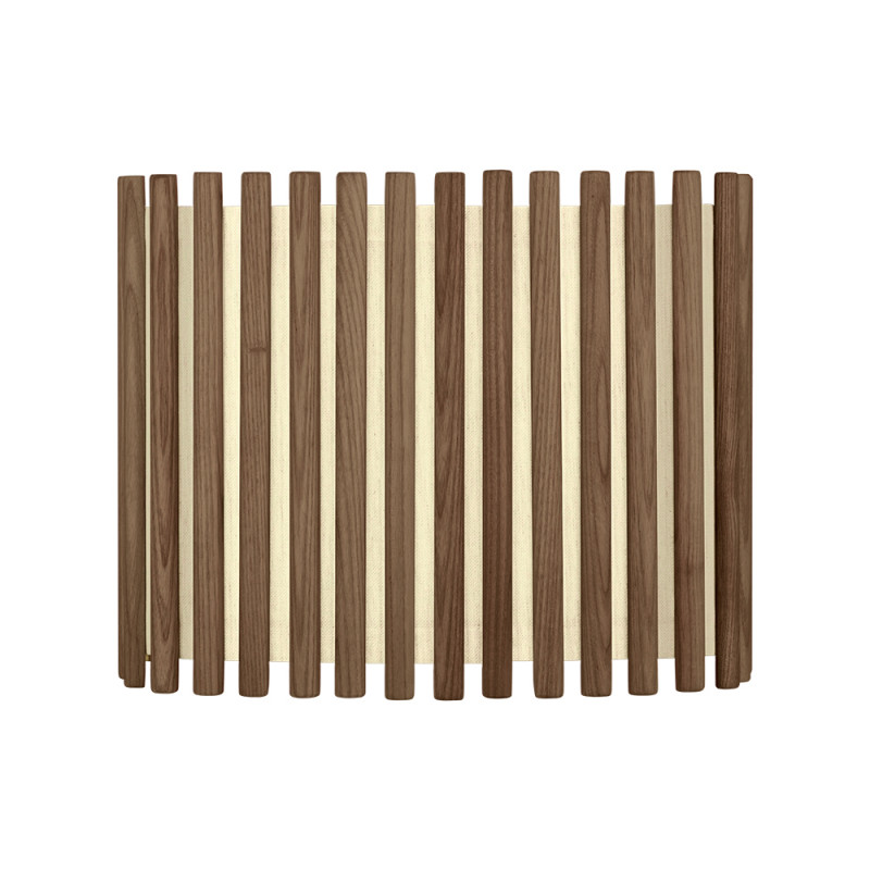 Drewniany abażur Komorebi Medium Rectangular ciemny dąb UMAGE