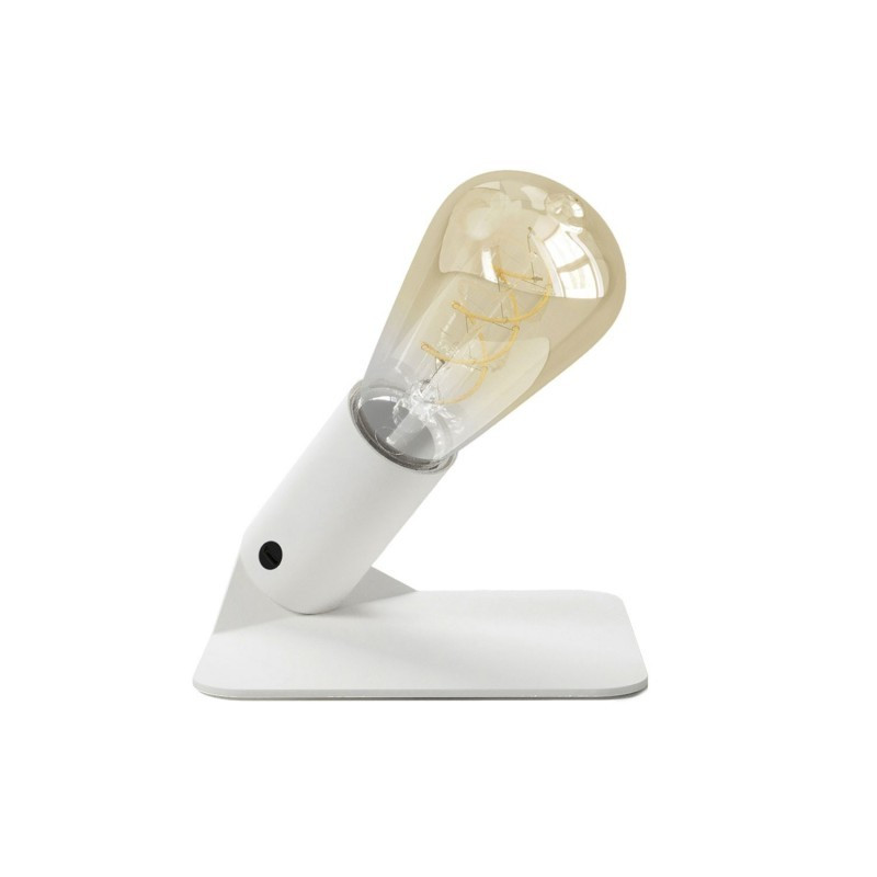 Lampa stołowa SI! 5V z bursztynową żarówką LED biała Creative-Cables
