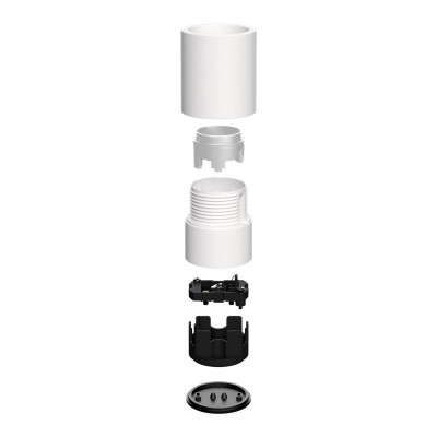 Wodoodporna lampa sufitowa IP44 z gwintem E27 biała Creative-Cables
