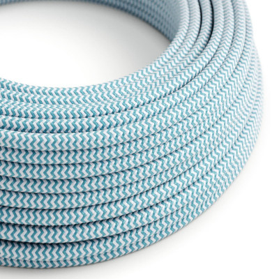 Turquoise SZ11 - IP65 turquoise braided outer round cable suitable for EIVA Creative-Cables system