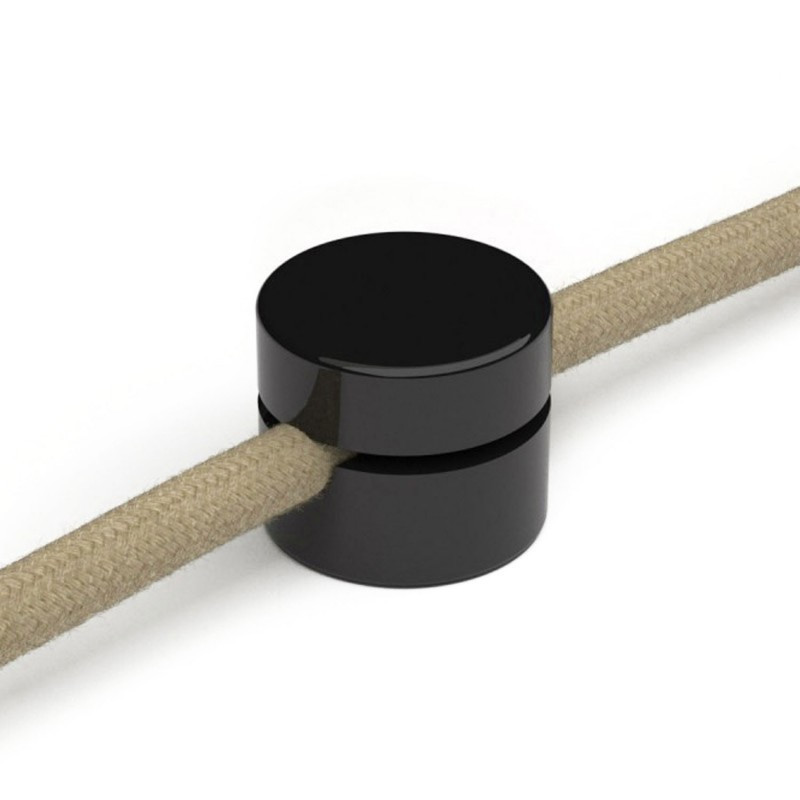 Plastikowy uchwyt do kabla Eiva w kolorze czarnym - 2 sztuki Creative-Cables