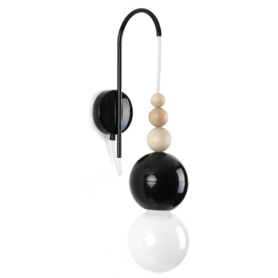 Loft Bala black wall lamp – Kolorowe Kable