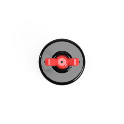 Black porcelain single-pole switch with red wing nut Creative-Cables