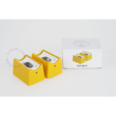 Metal lampholders - S14s yellow Zangra