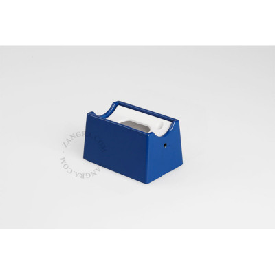 Wall lamp S14d with transparent linear bulb 30cm blue Zangra