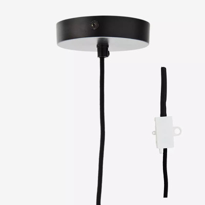 Lampa wisząca boho Bamboo z okrągłym kloszem Madam Stoltz