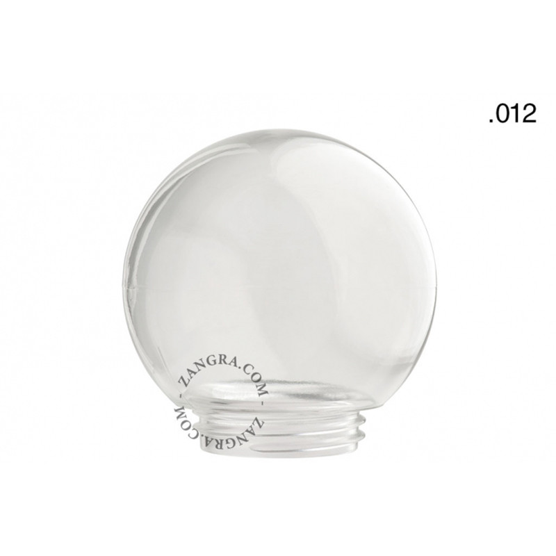 Glass shade glass012 in S size for base 8.5cm diameter transparent Zangra