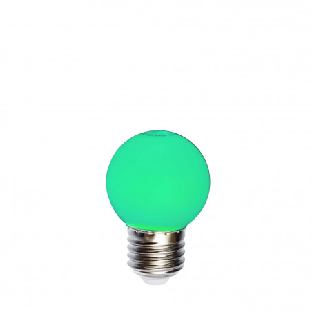 Plastic festoon light bulb LED 45mm 1W green Spectrum LED