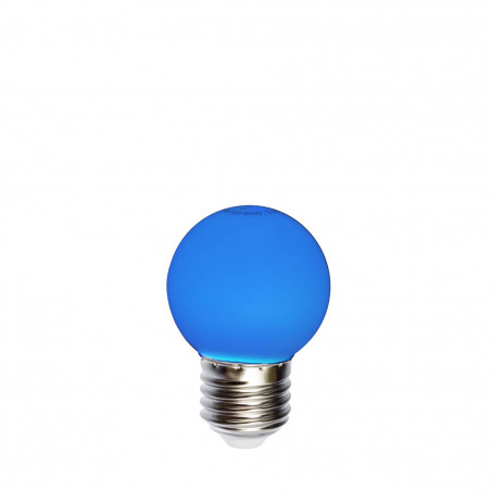 Plastic festoon light bulb LED 45mm 1W blue Spectrum LED