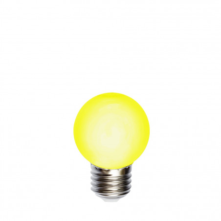 Plastic festoon light bulb LED 45mm 1W yellow Spectrum LED