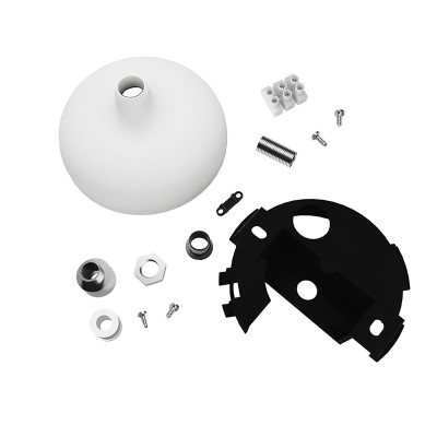 Silicone ceiling cover with the option of cutting out the side entrance white Creative-Cables