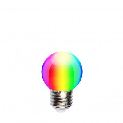 Żarówka do girland LED kulka 45mm 1W RGB