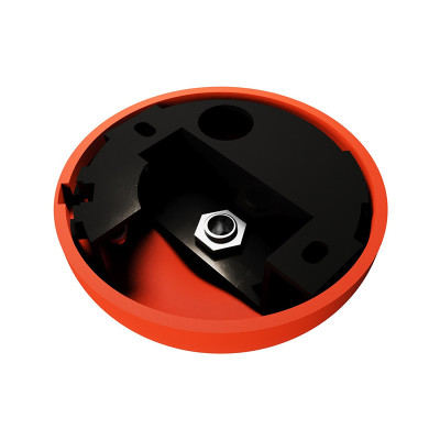 Silicone ceiling cover with the option of cutting out the side entrance orange Creative-Cables