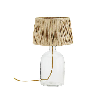 Boho table lamp Glass with...