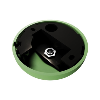 Silicone ceiling cover with the option of cutting out the side entrance green Creative-Cables