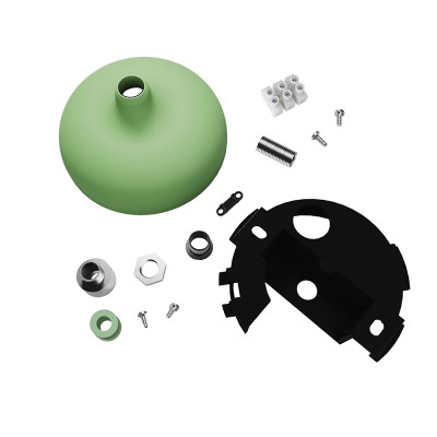 Silicone ceiling cover with the option of cutting out the side entrance green Creative-Cables