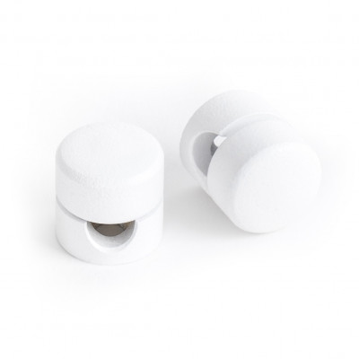 Textured white cable holder – Kolorowe Kable