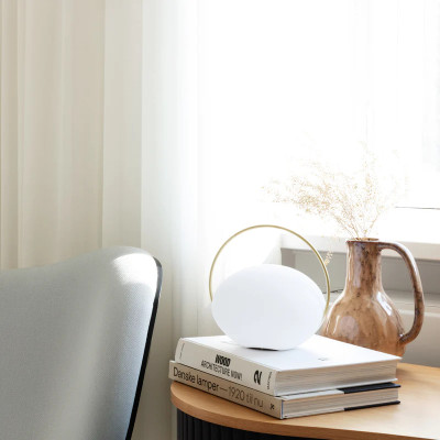 Orbit wireless portable lamp white, brass UMAGE