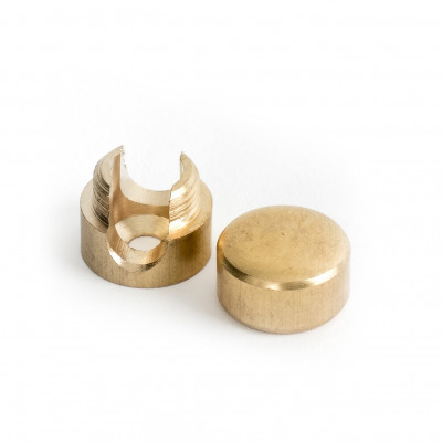 Cable holder raw brass