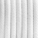 Kabel w oplocie bawełnianym B09 biała perła trzyżyłowy 3x0.75