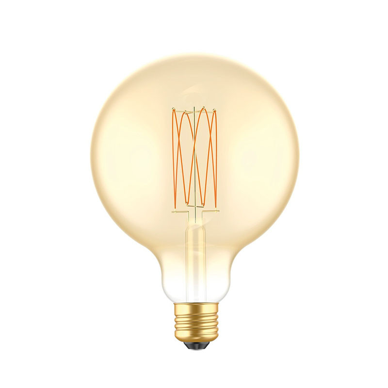 Amber bulb LED C-Line ball G125 filament cage E27 7W 2700K 640lm dimmable Bebulbs